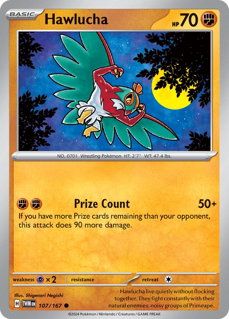 Hawlucha (107/167) [Scarlet & Violet: Twilight Masquerade] | Tables and Towers