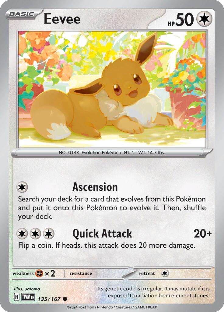 Eevee (135/167) [Scarlet & Violet: Twilight Masquerade] | Tables and Towers