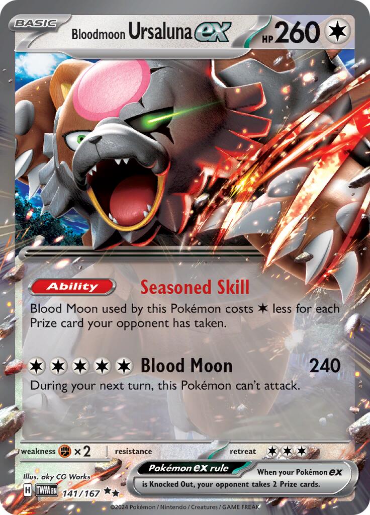 Bloodmoon Ursaluna ex (141/167) [Scarlet & Violet: Twilight Masquerade] | Tables and Towers