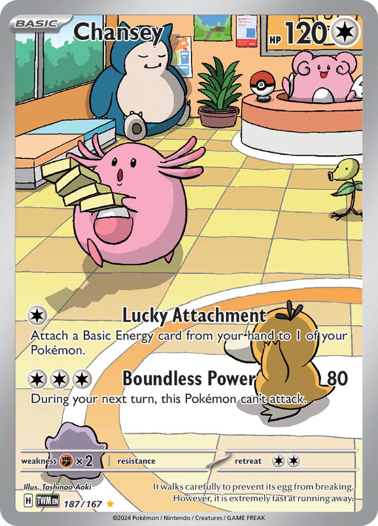 Chansey (187/167) [Scarlet & Violet: Twilight Masquerade] | Tables and Towers