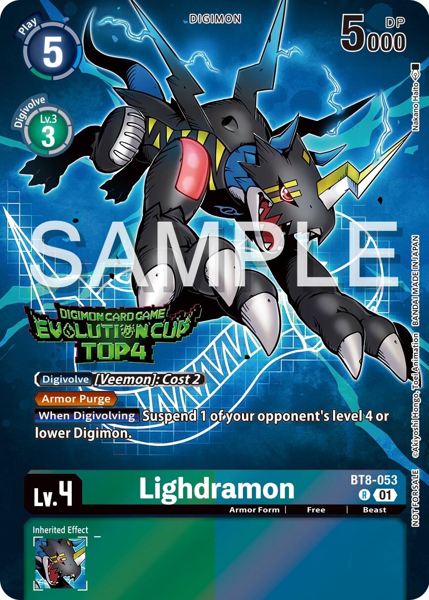 Lighdramon [BT8-053] (2024 Evolution Cup Top 4) [New Awakening Promos] | Tables and Towers