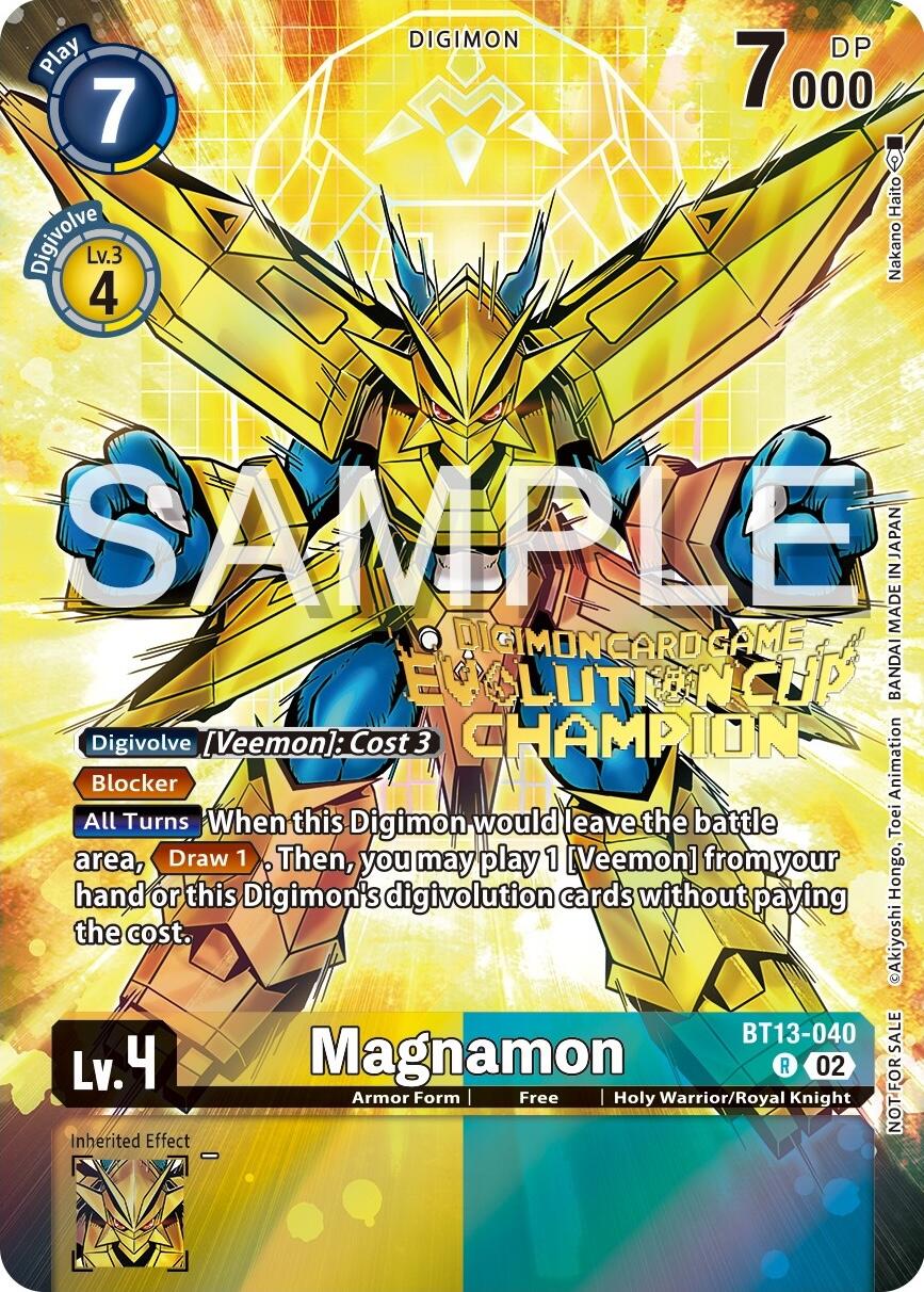 Magnamon [BT13-040] (2024 Evolution Cup Champion) [Versus Royal Knights Booster Promos] | Tables and Towers