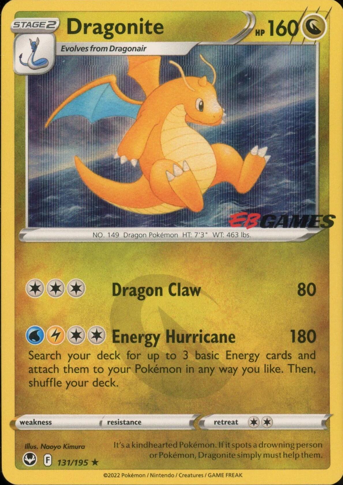 Dragonite (131/195) (EB Games Exclusive) [Miscellaneous Cards] | Tables and Towers