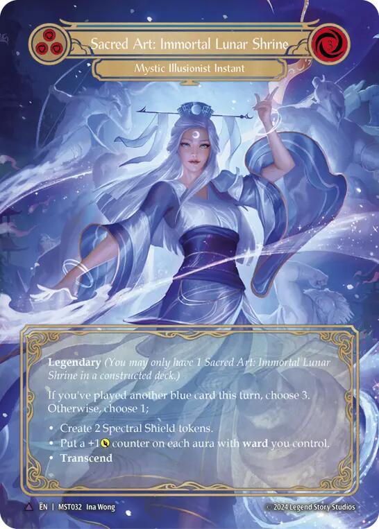 Sacred Art: Immortal Lunar Shrine // Inner Chi (Marvel) [MST032] (Part the Mistveil)  Cold Foil | Tables and Towers