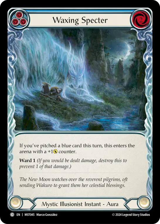 Waxing Specter (Blue) [MST045] (Part the Mistveil) | Tables and Towers