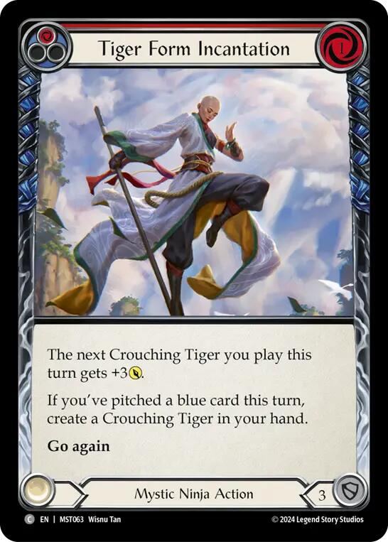 Tiger Form Incantation (Red) [MST063] (Part the Mistveil) | Tables and Towers