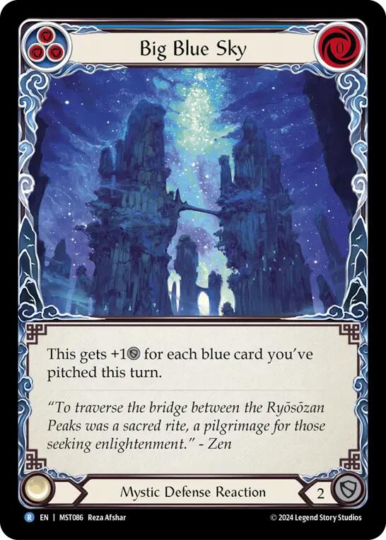 Big Blue Sky [MST086] (Part the Mistveil)  Rainbow Foil | Tables and Towers