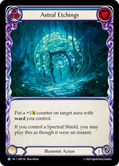 Astral Etchings (Blue) [MST136] (Part the Mistveil)  Rainbow Foil | Tables and Towers