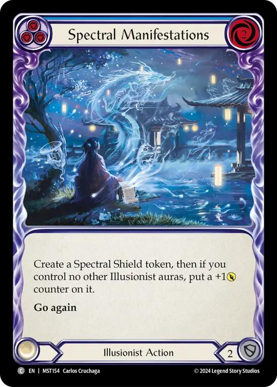 Spectral Manifestations (Blue) [MST154] (Part the Mistveil)  Rainbow Foil | Tables and Towers