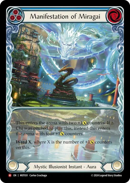 Manifestation of Miragai (Extended Art) [MST031] (Part the Mistveil)  Rainbow Foil | Tables and Towers