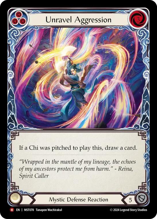 Unravel Aggression [MST078] (Part the Mistveil)  Rainbow Foil | Tables and Towers