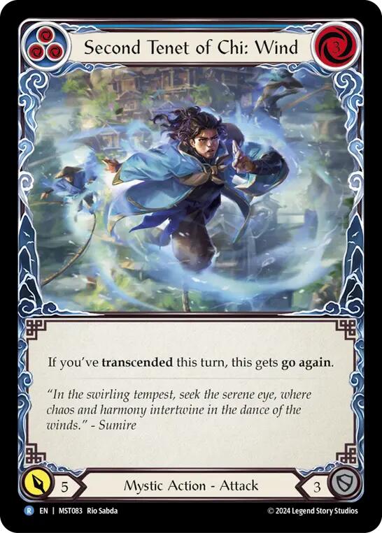 Second Tenet of Chi: Wind [MST083] (Part the Mistveil)  Rainbow Foil | Tables and Towers