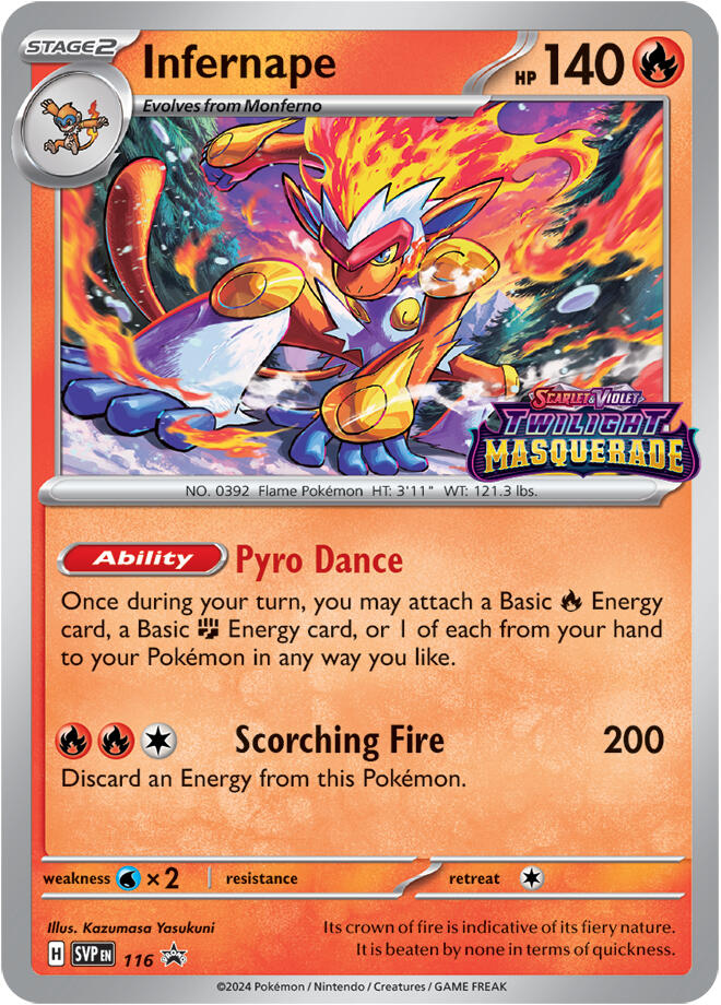 Infernape (116) [Scarlet & Violet: Black Star Promos] | Tables and Towers