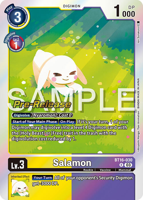 Salamon [BT16-030] [Beginning Observer Pre-Release Promos] | Tables and Towers