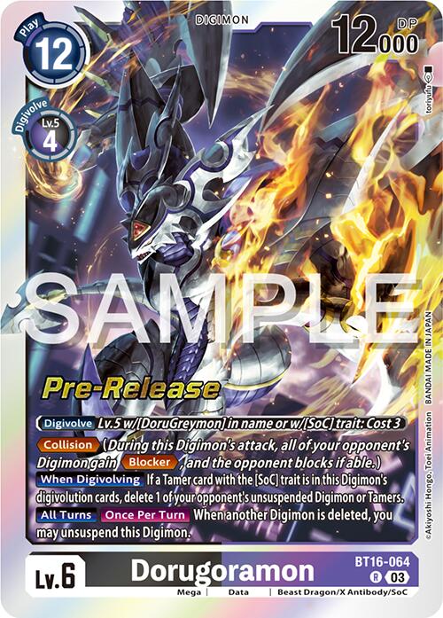 Dorugoramon [BT16-064] [Beginning Observer Pre-Release Promos] | Tables and Towers