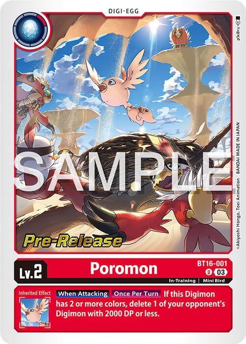 Poromon [BT16-001] [Beginning Observer Pre-Release Promos] | Tables and Towers