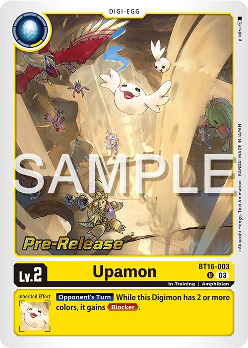 Upamon [BT16-003] [Beginning Observer Pre-Release Promos] | Tables and Towers