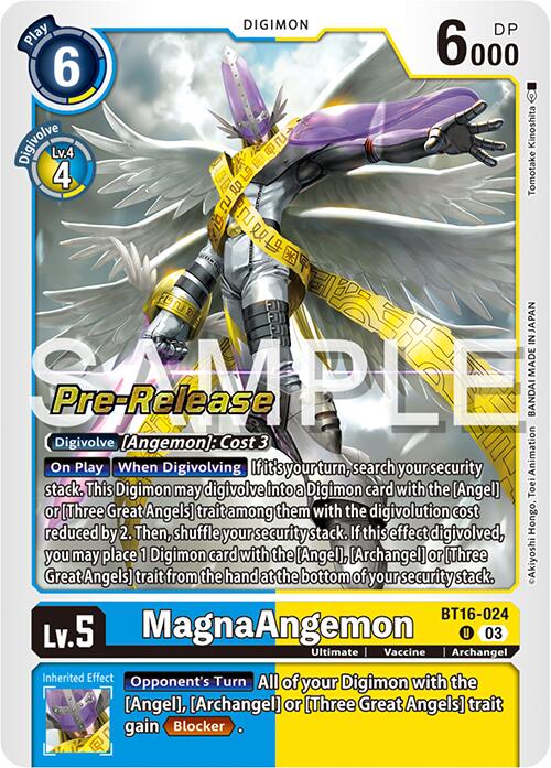 MagnaAngemon [BT16-024] [Beginning Observer Pre-Release Promos] | Tables and Towers