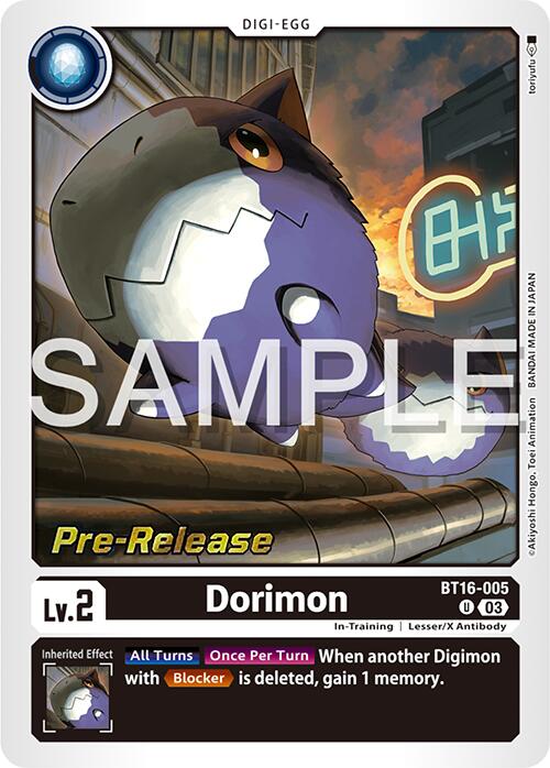 Dorimon [BT16-005] [Beginning Observer Pre-Release Promos] | Tables and Towers