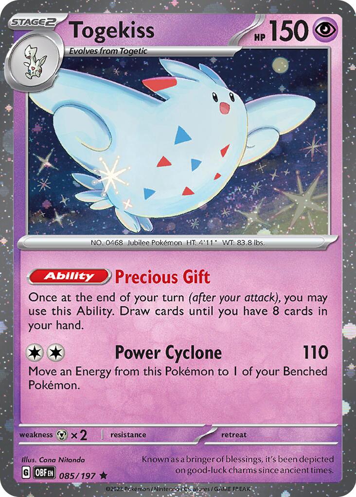 Togekiss (085/197) (Cosmos Holo) [Scarlet & Violet: Obsidian Flames] | Tables and Towers