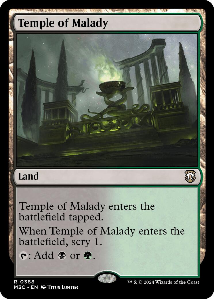 Temple of Malady [Modern Horizons 3 Commander] | Tables and Towers