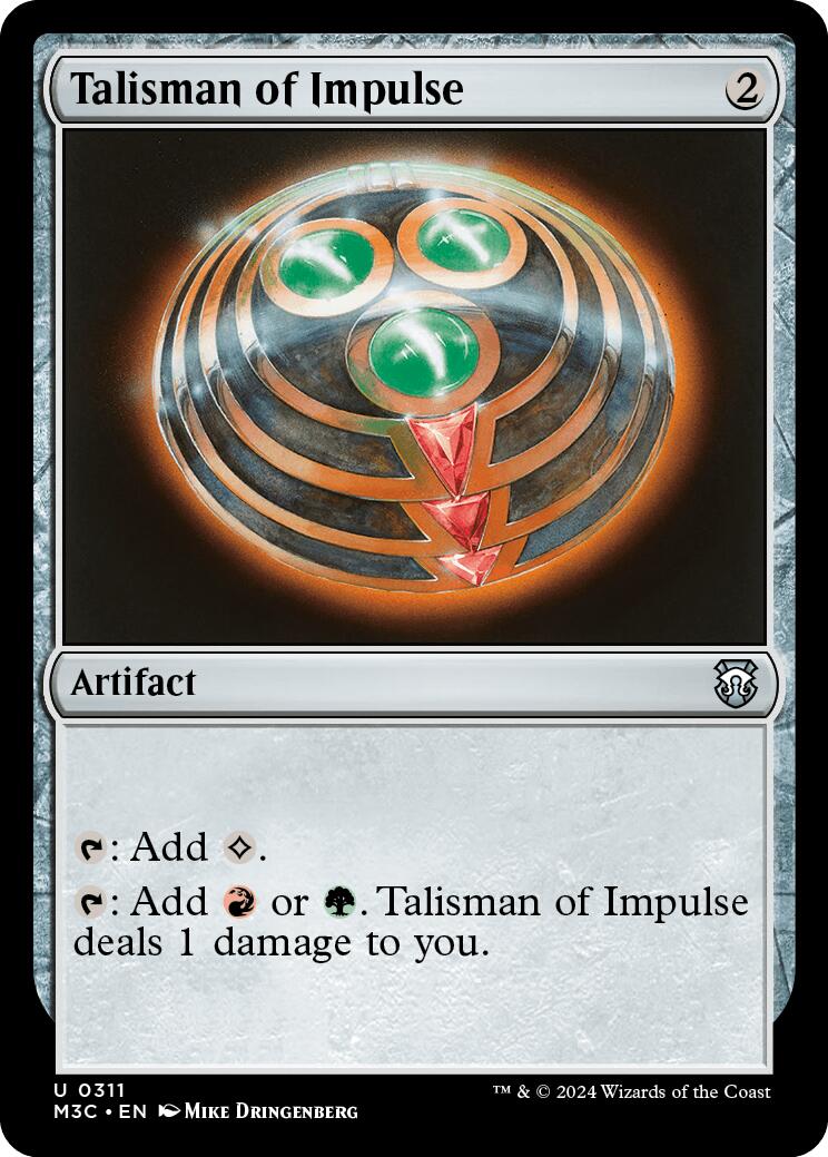 Talisman of Impulse [Modern Horizons 3 Commander] | Tables and Towers