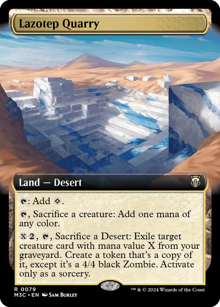 Lazotep Quarry (Extended Art) (Ripple Foil) [Modern Horizons 3 Commander] | Tables and Towers