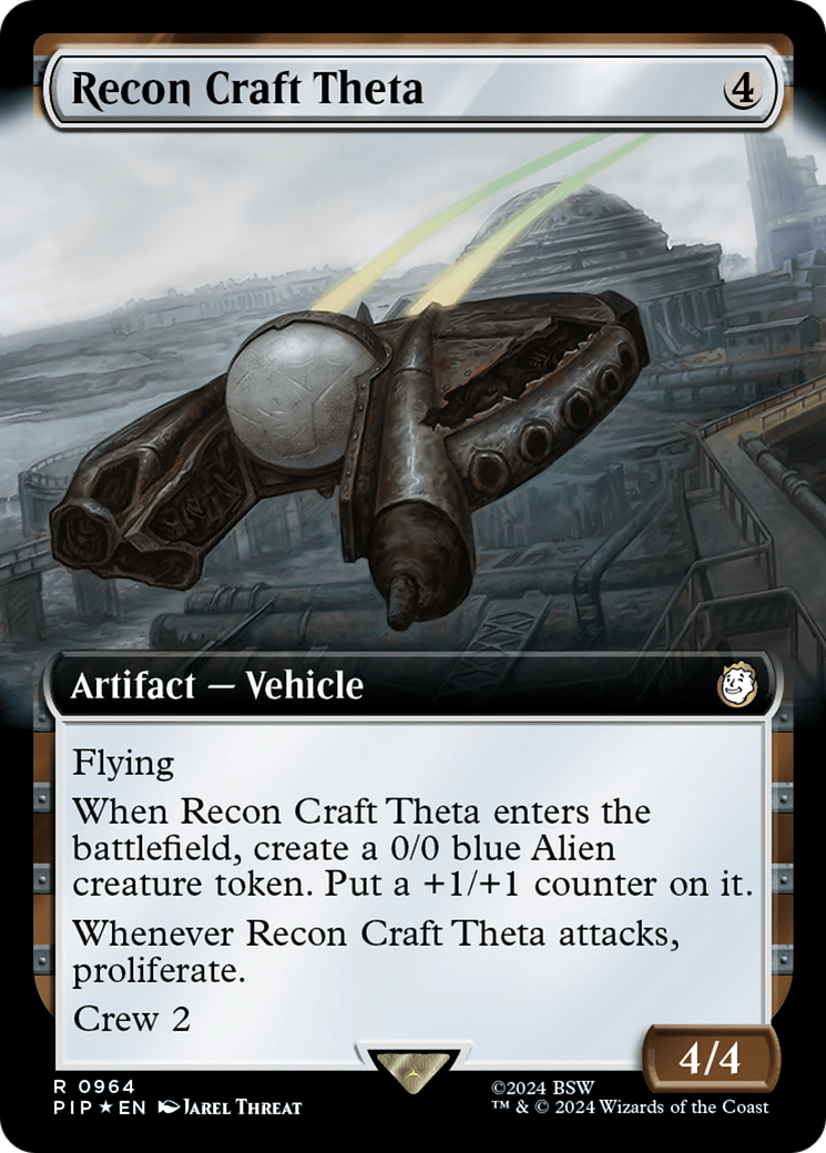 Recon Craft Theta (Extended Art) (Surge Foil) [Fallout] | Tables and Towers