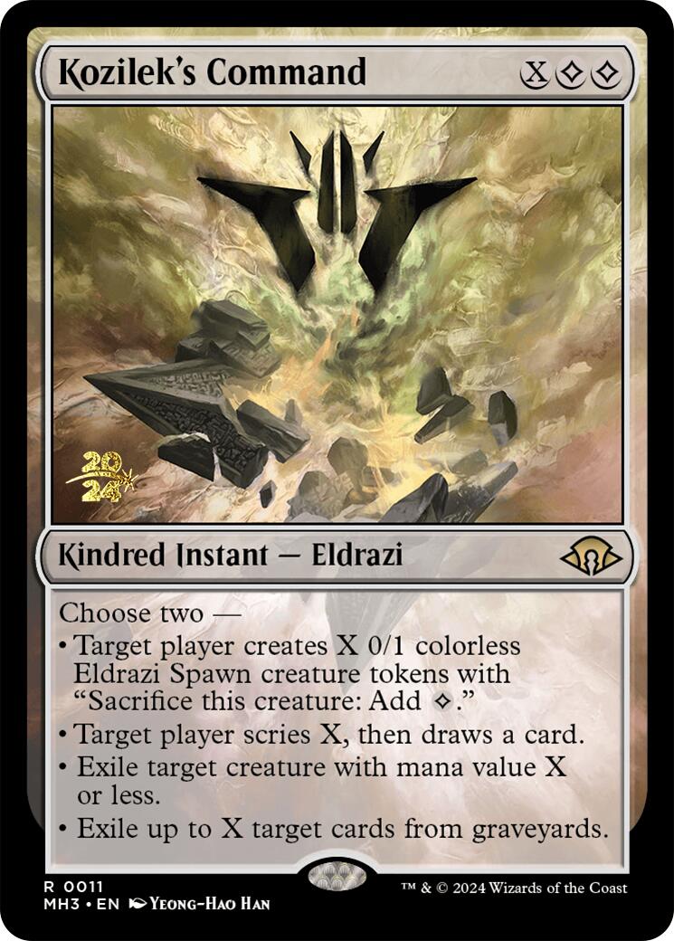 Kozilek's Command [Modern Horizons 3 Prerelease Promos] | Tables and Towers