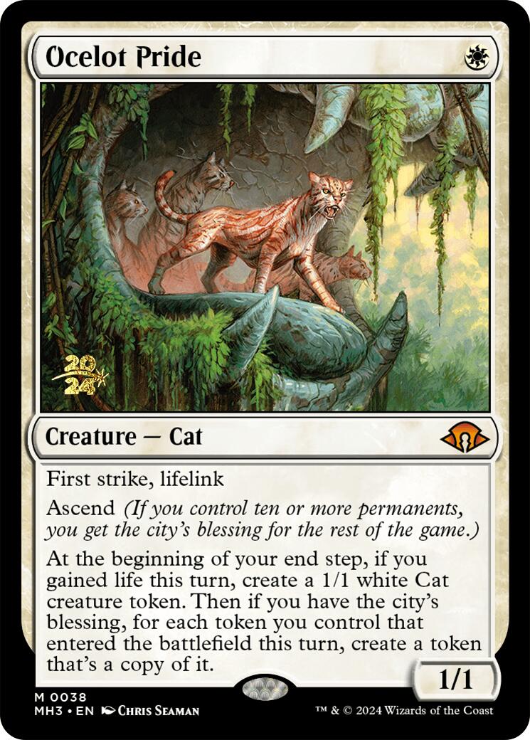 Ocelot Pride [Modern Horizons 3 Prerelease Promos] | Tables and Towers