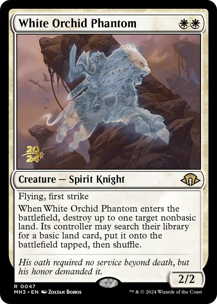 White Orchid Phantom [Modern Horizons 3 Prerelease Promos] | Tables and Towers