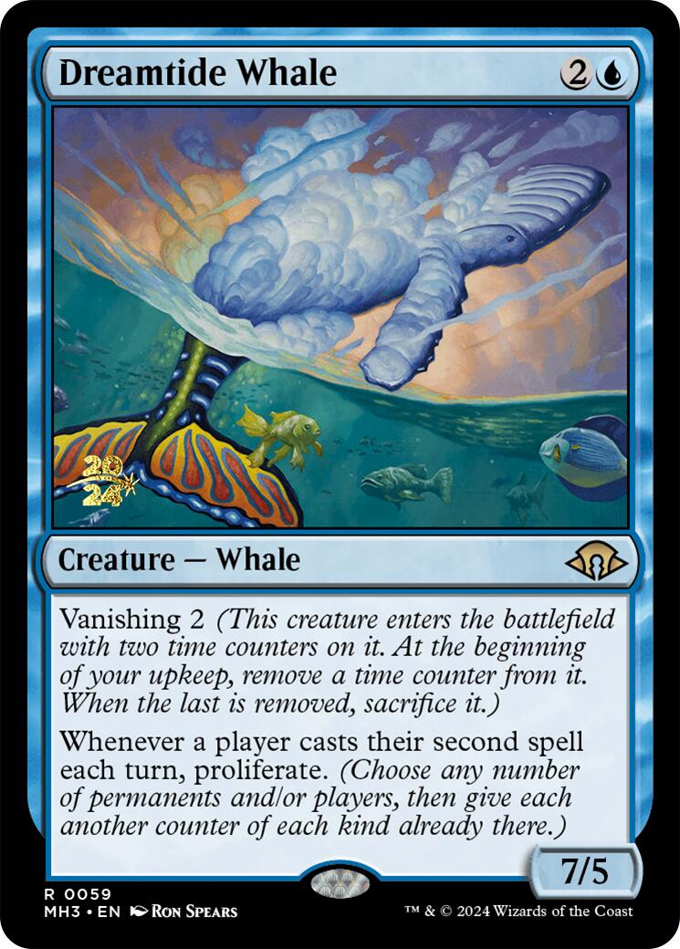 Dreamtide Whale [Modern Horizons 3 Prerelease Promos] | Tables and Towers