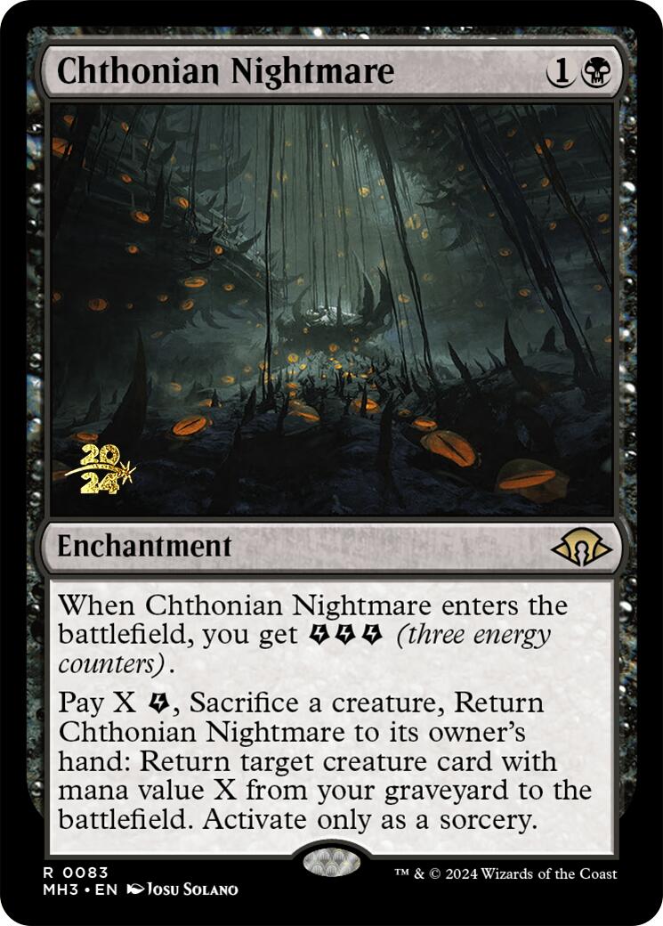 Chthonian Nightmare [Modern Horizons 3 Prerelease Promos] | Tables and Towers