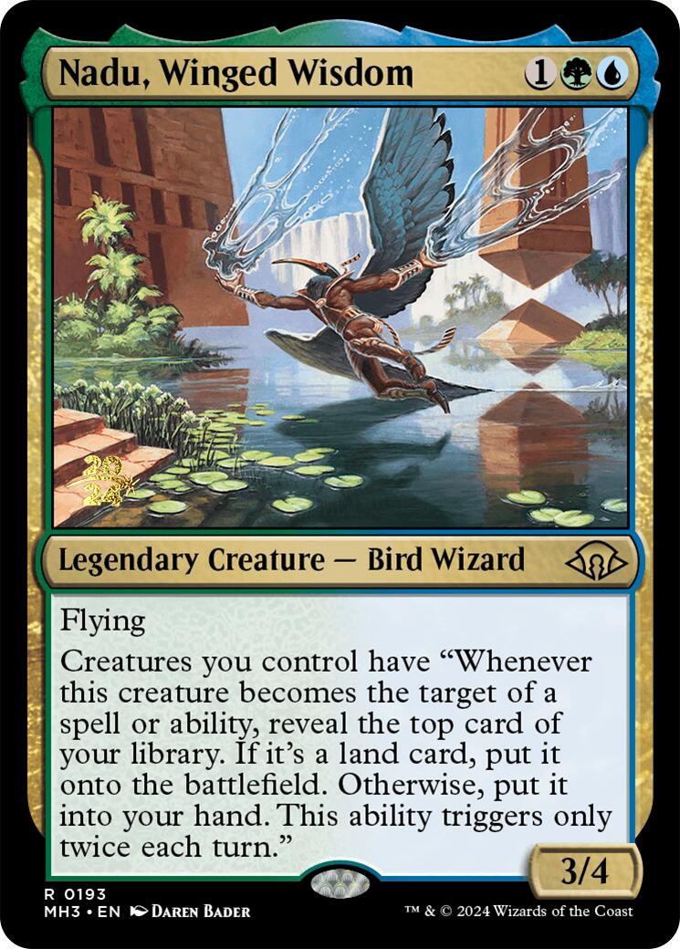 Nadu, Winged Wisdom [Modern Horizons 3 Prerelease Promos] | Tables and Towers