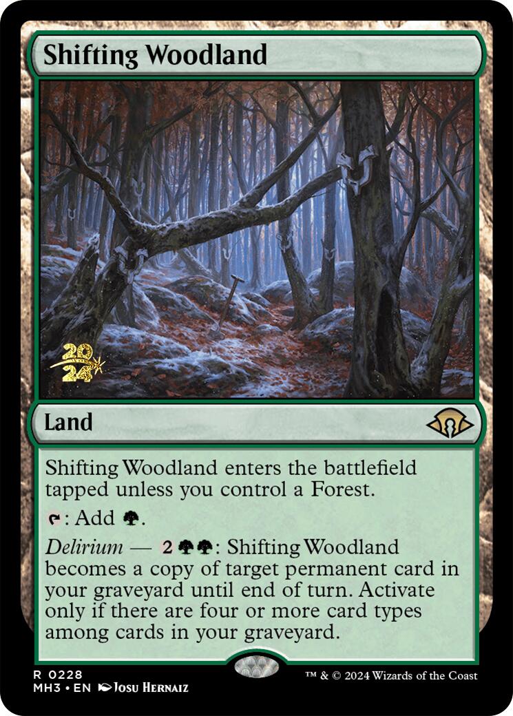 Shifting Woodland [Modern Horizons 3 Prerelease Promos] | Tables and Towers