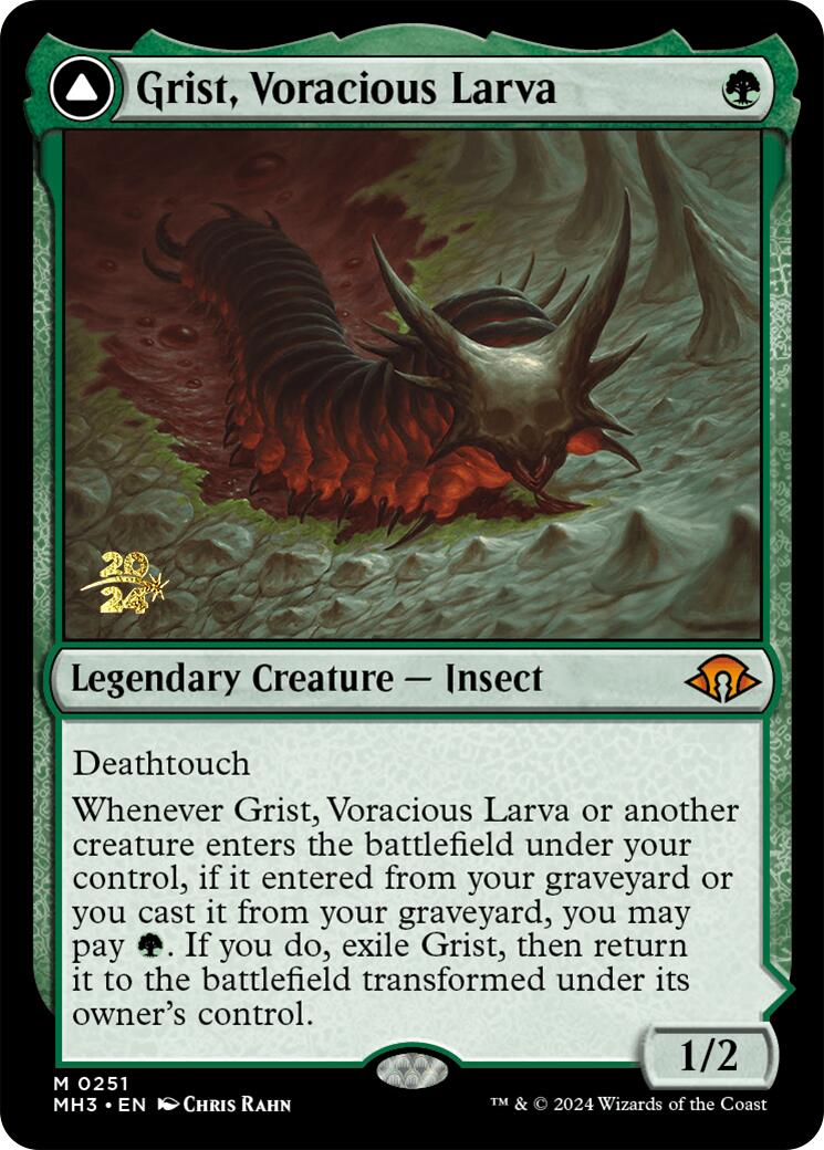 Grist, Voracious Larva [Modern Horizons 3 Prerelease Promos] | Tables and Towers