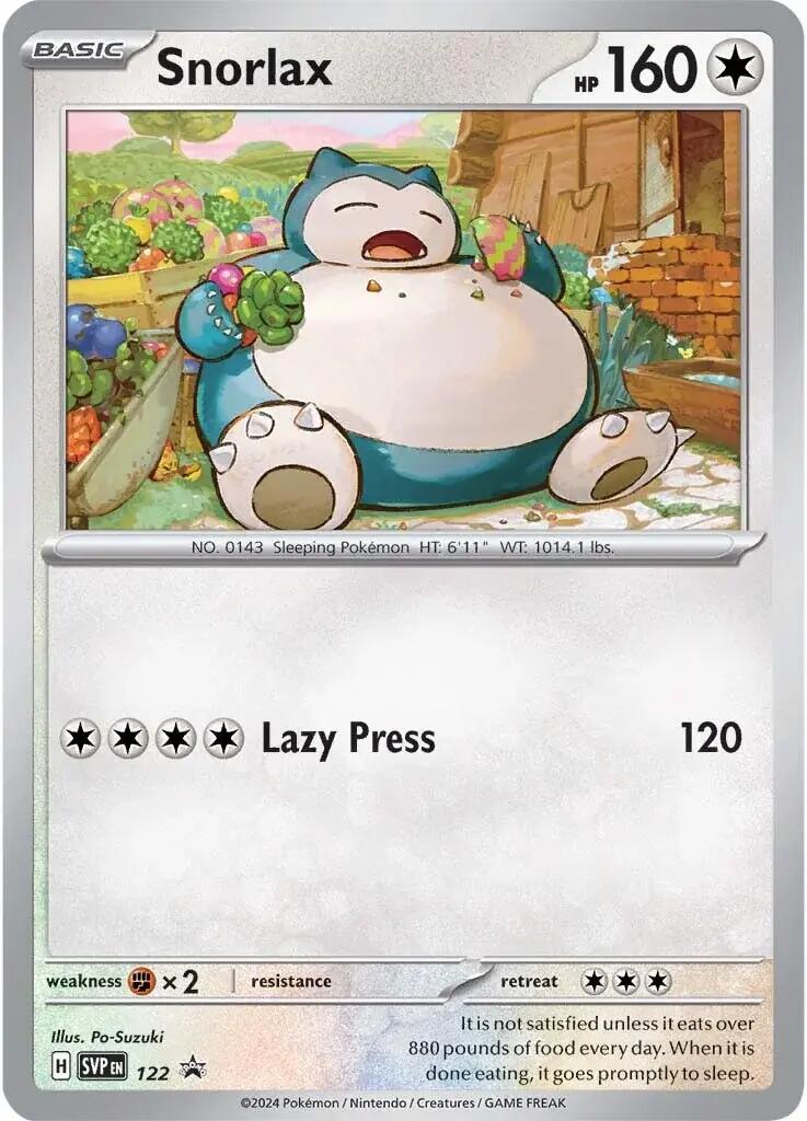 Snorlax (122) [Scarlet & Violet: Black Star Promos] | Tables and Towers