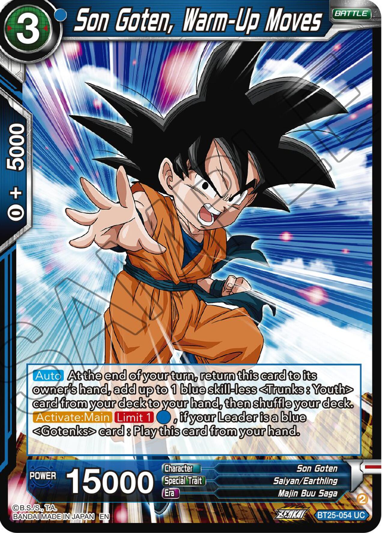 Son Goten, Warm-Up Moves (BT25-054) [Legend of the Dragon Balls] | Tables and Towers