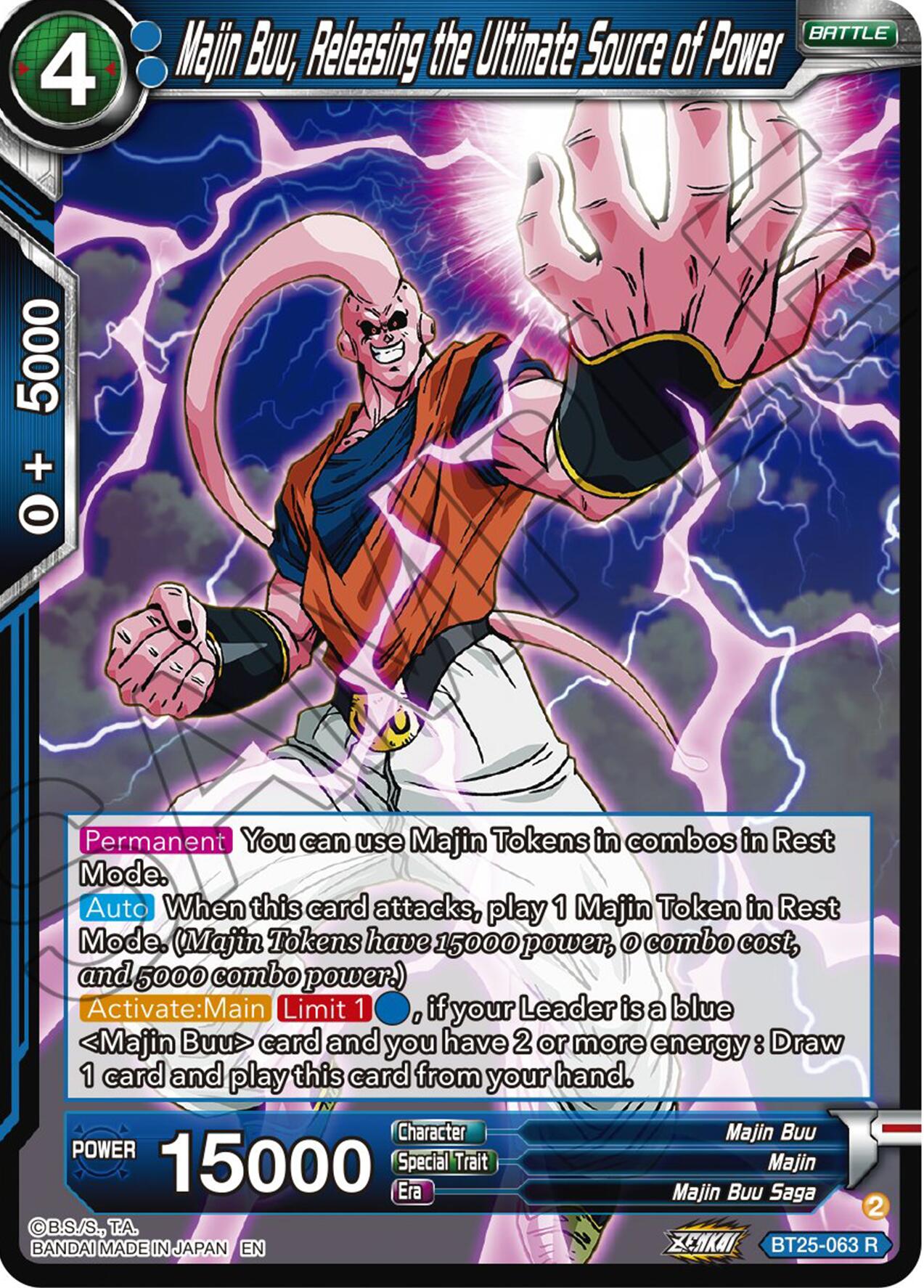 Majin Buu, Releasing the Ultimate Source of Power (BT25-063) [Legend of the Dragon Balls] | Tables and Towers