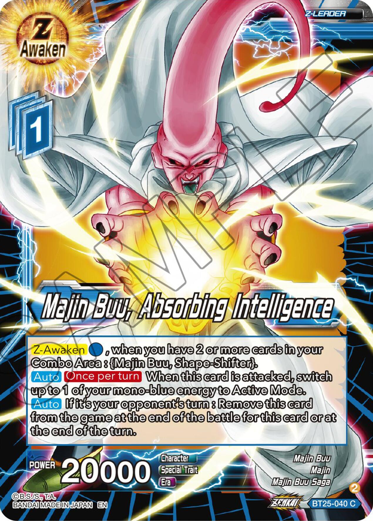 Majin Buu, Absorbing Intelligence (BT25-040) [Legend of the Dragon Balls] | Tables and Towers