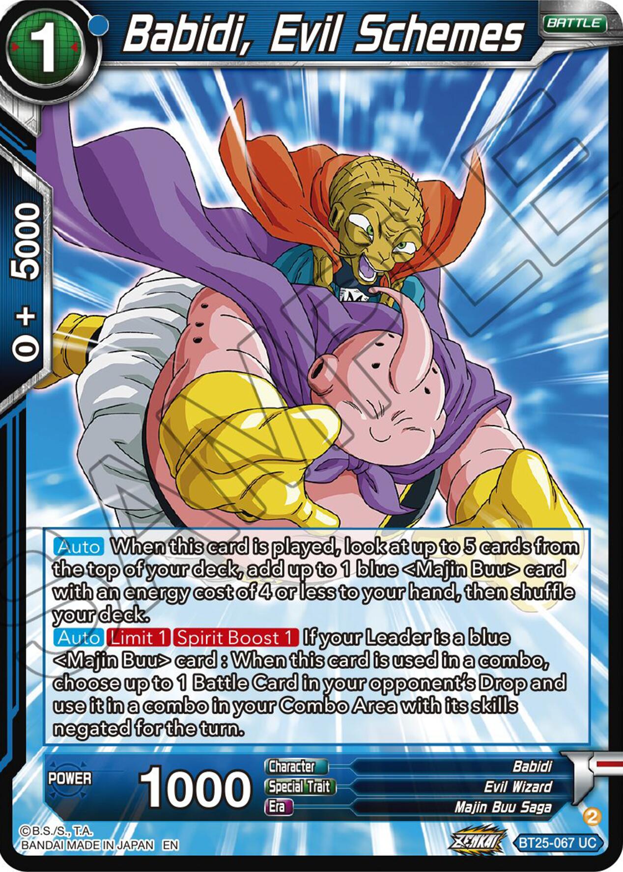 Babidi, Evil Schemes (BT25-067) [Legend of the Dragon Balls] | Tables and Towers