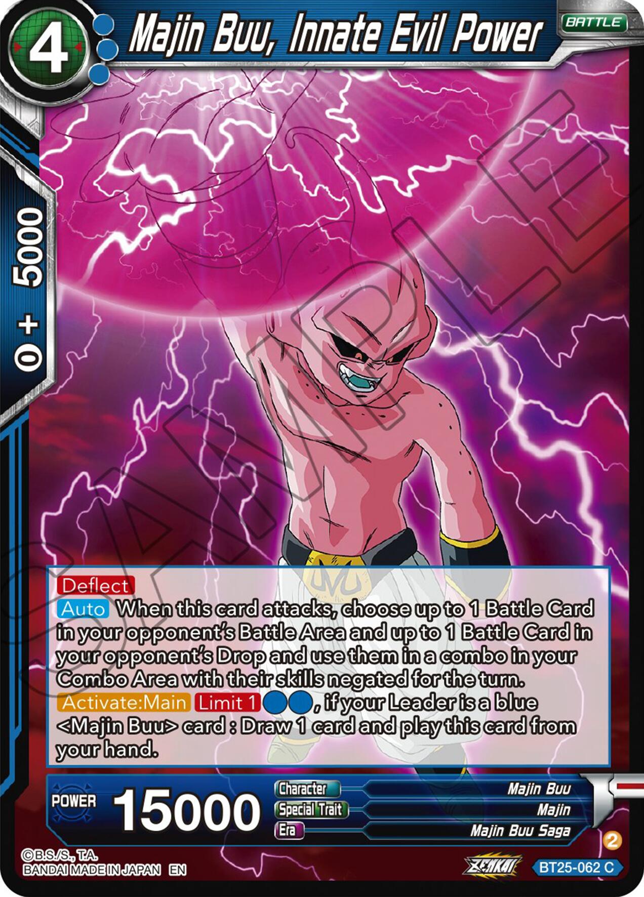 Majin Buu, Innate Evil Power (BT25-062) [Legend of the Dragon Balls] | Tables and Towers