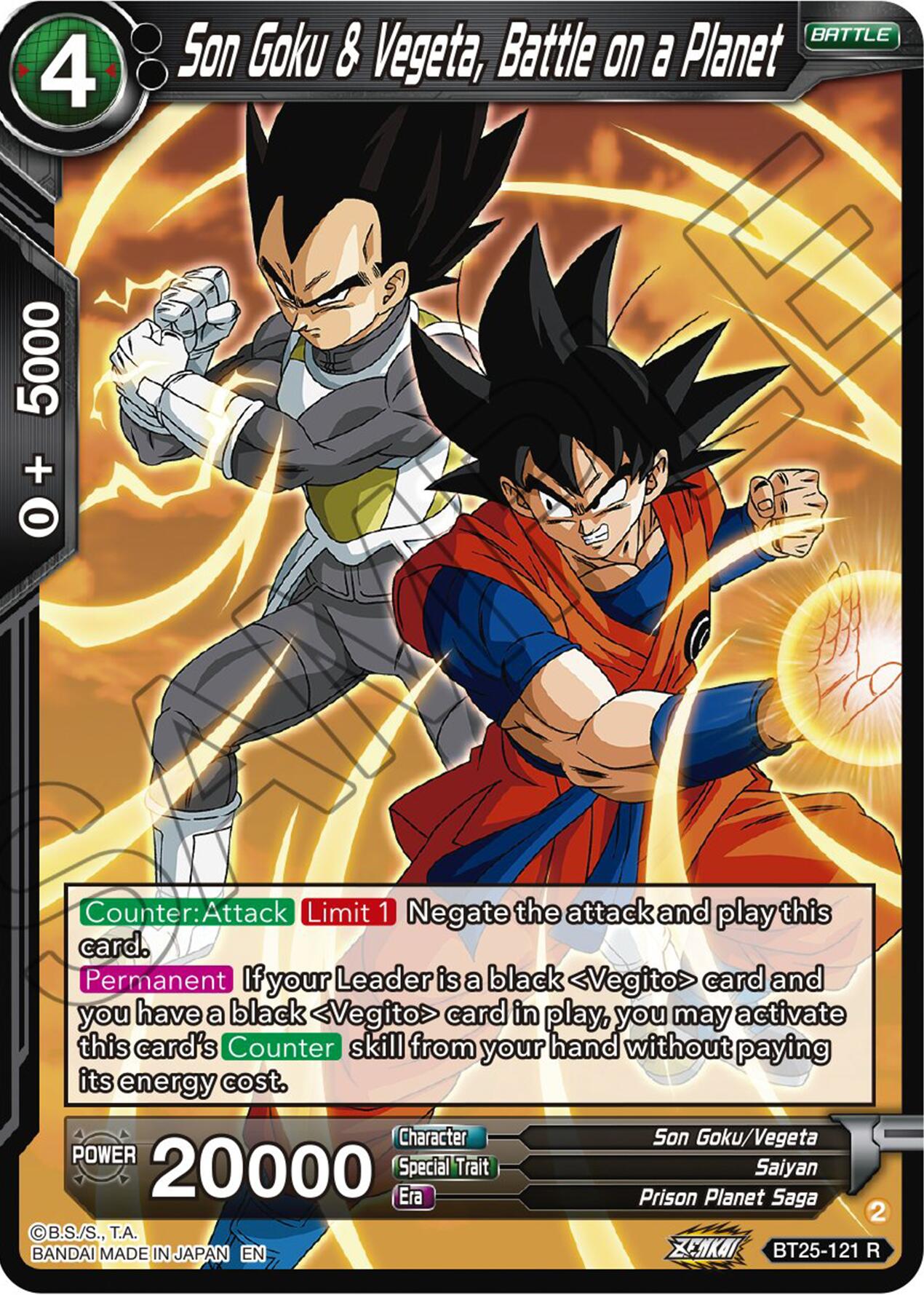 Son Goku & Vegeta, Battle on a Planet (BT25-121) [Legend of the Dragon Balls] | Tables and Towers