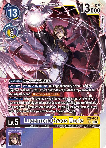 Lucemon: Chaos Mode [EX6-054] [Infernal Ascension] | Tables and Towers