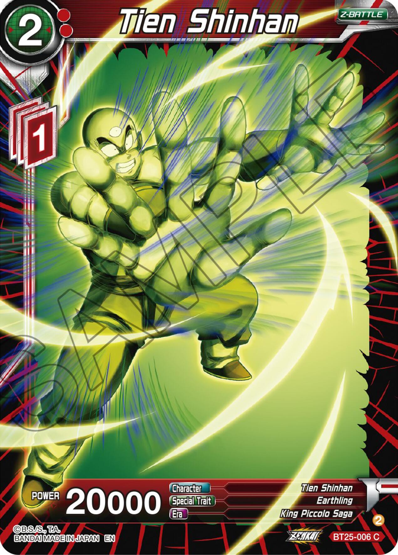 Tien Shinhan (BT25-006) [Legend of the Dragon Balls] | Tables and Towers