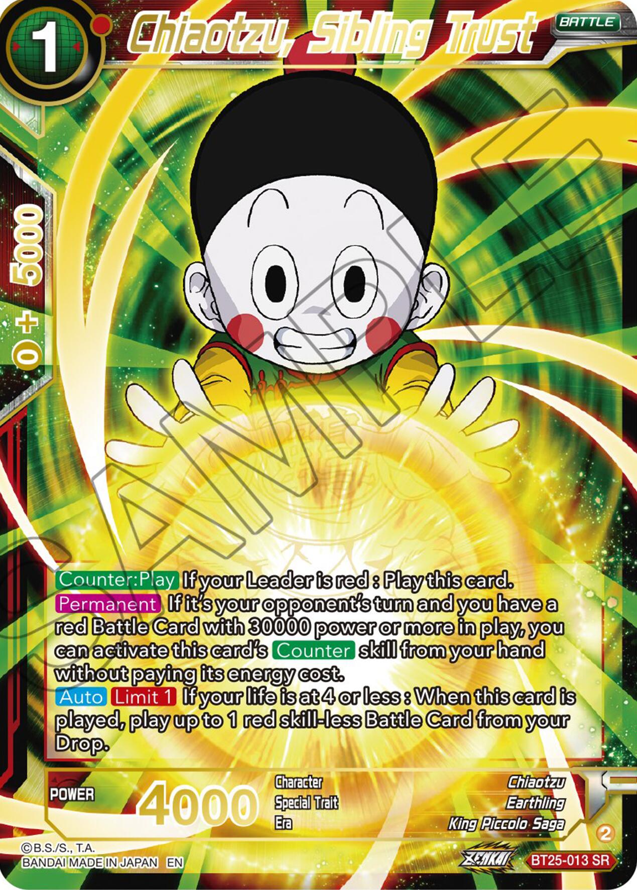 Chiaotzu, Sibling Trust (BT25-013) [Legend of the Dragon Balls] | Tables and Towers