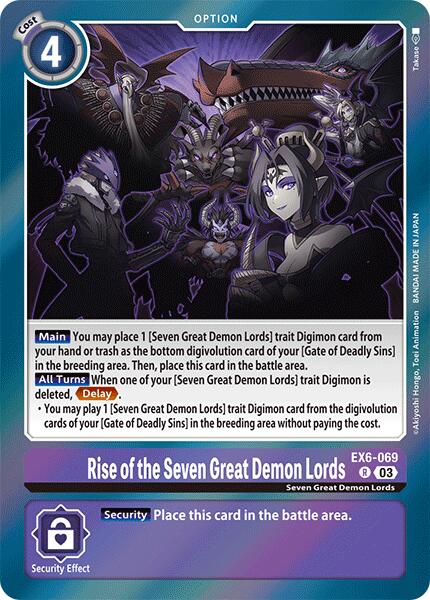 Rise of the Seven Great Demon Lords [EX6-069] [Infernal Ascension] | Tables and Towers