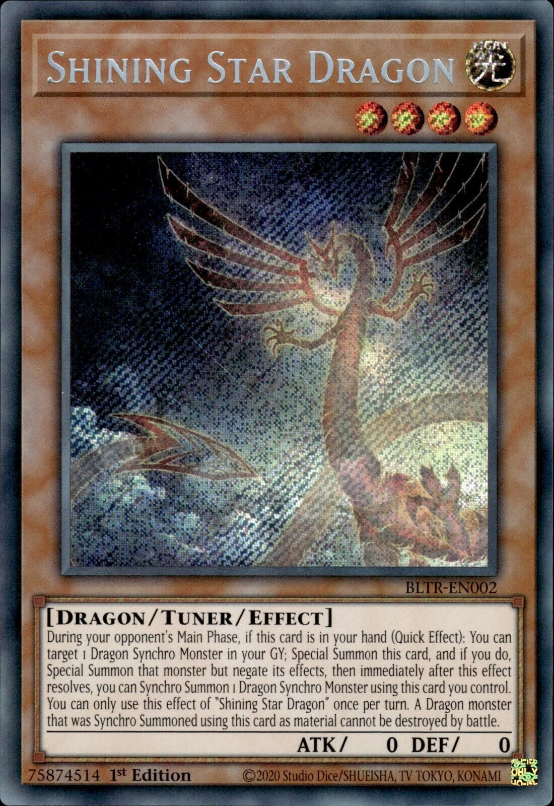 Shining Star Dragon [BLTR-EN002] Secret Rare | Tables and Towers