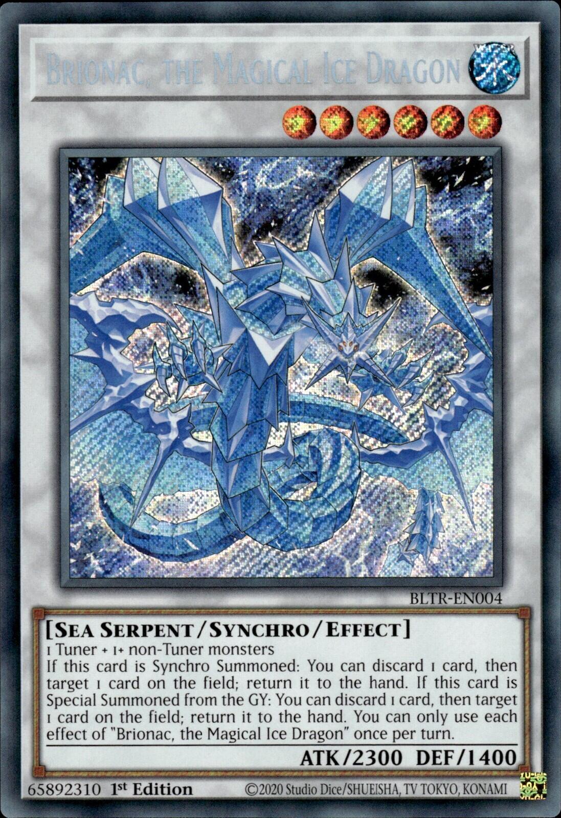 Brionac, the Magical Ice Dragon [BLTR-EN004] Secret Rare | Tables and Towers