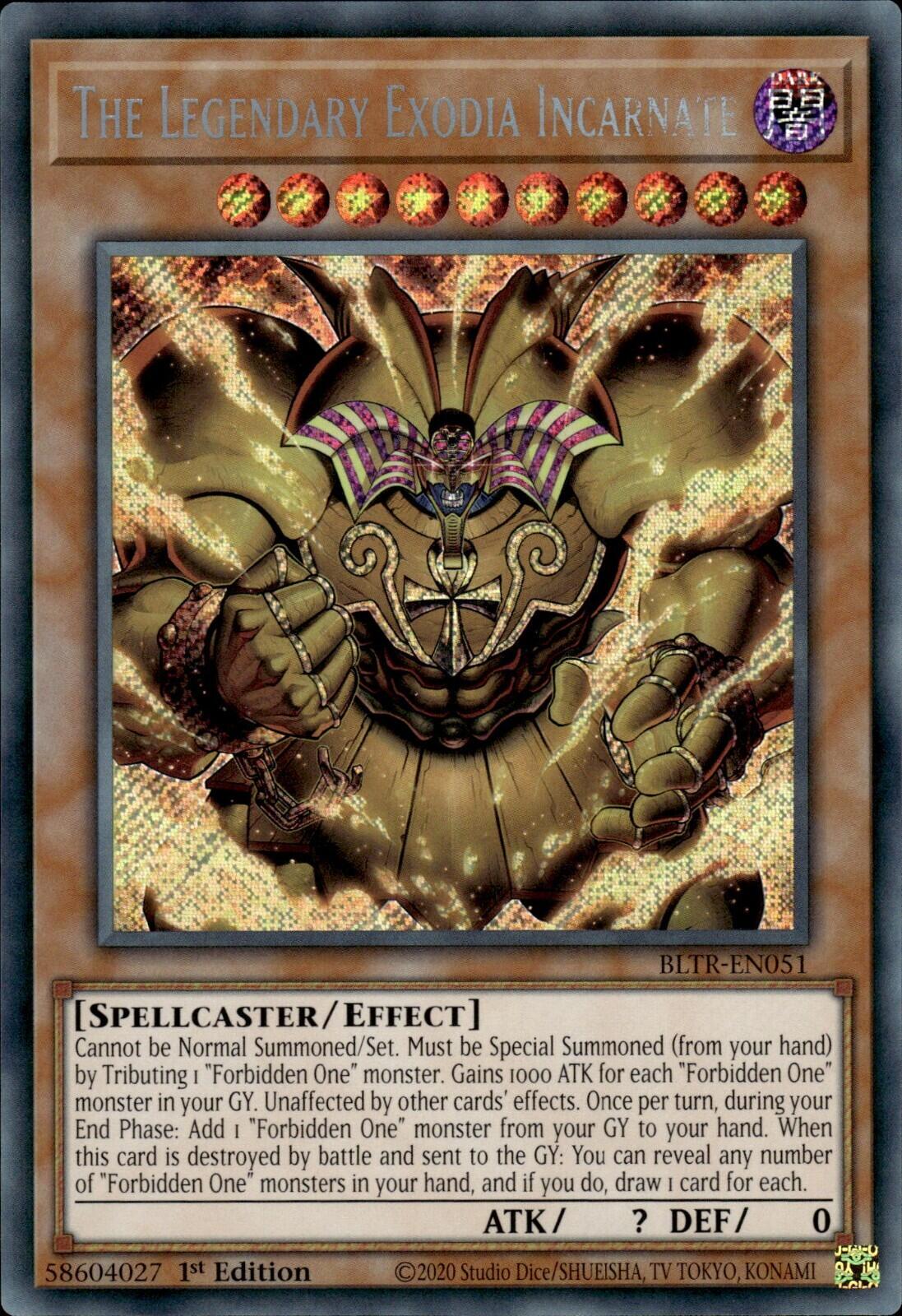 The Legendary Exodia Incarnate [BLTR-EN051] Secret Rare | Tables and Towers